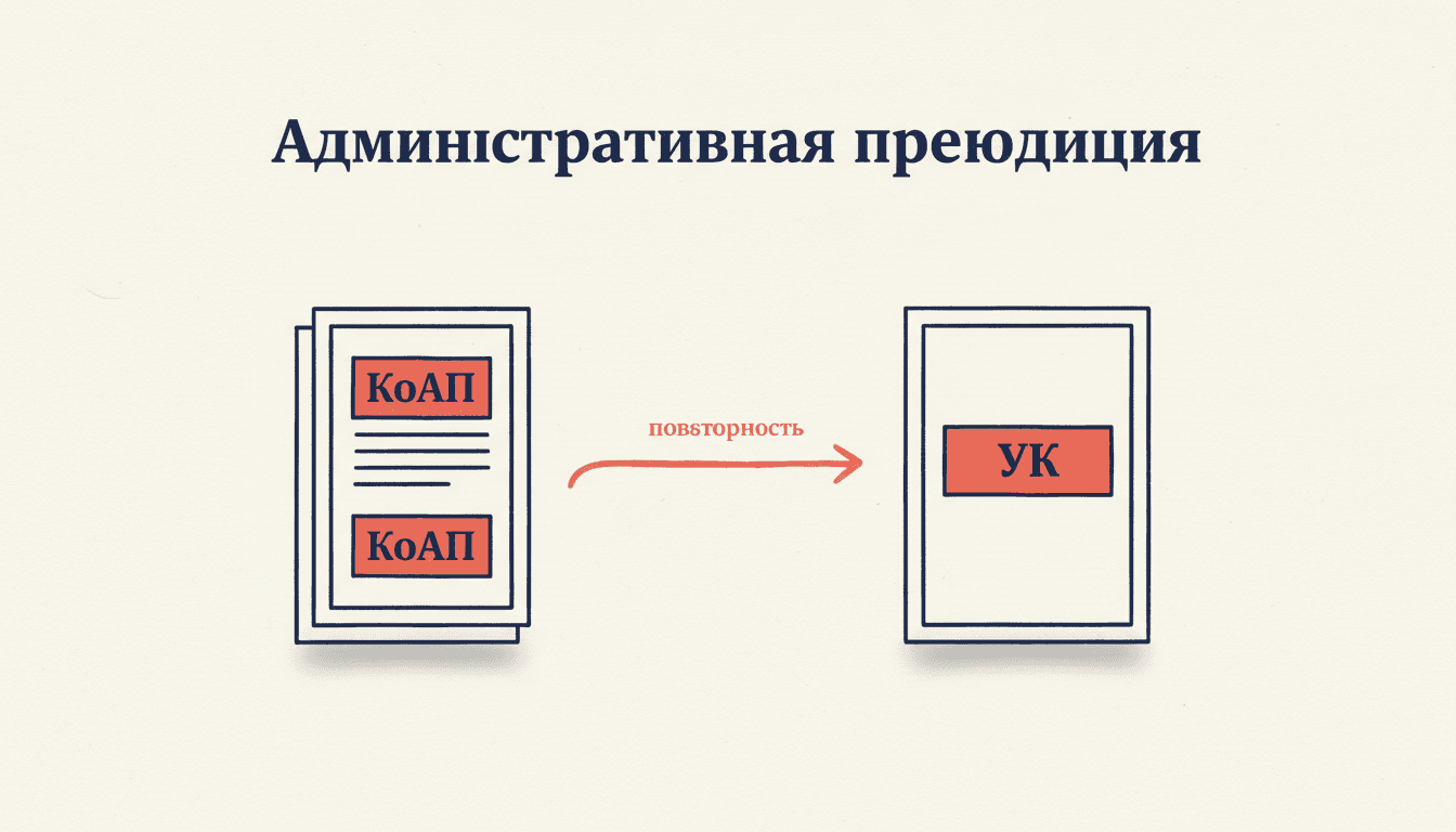 Административная преюдиция в УК РФ: как работает механизм