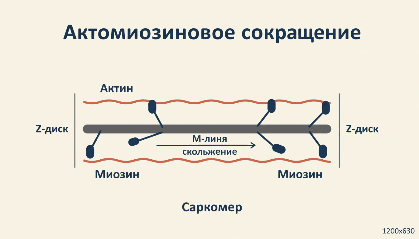 Актомиозиновое сокращение: как нити двигают саркомер