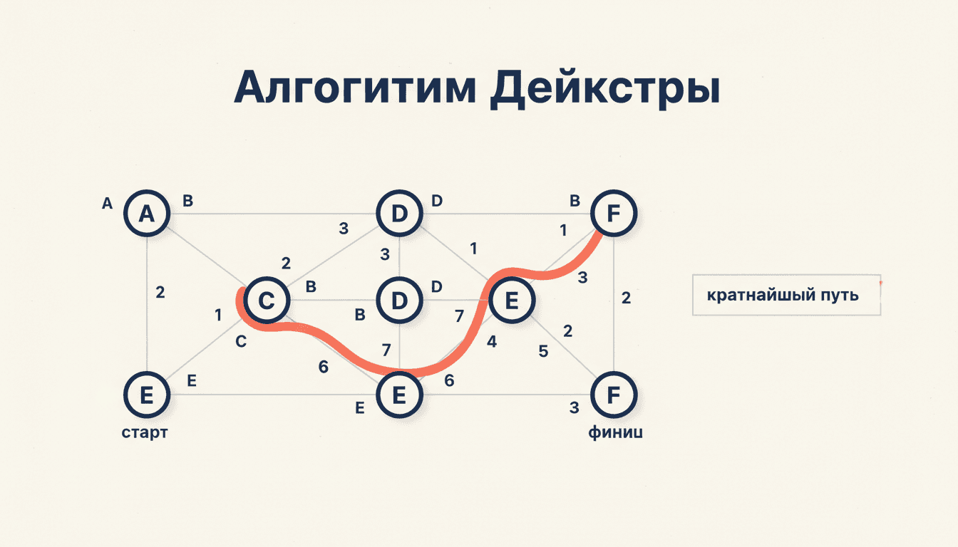 Алгоритм Дейкстры: как найти кратчайший путь в графе