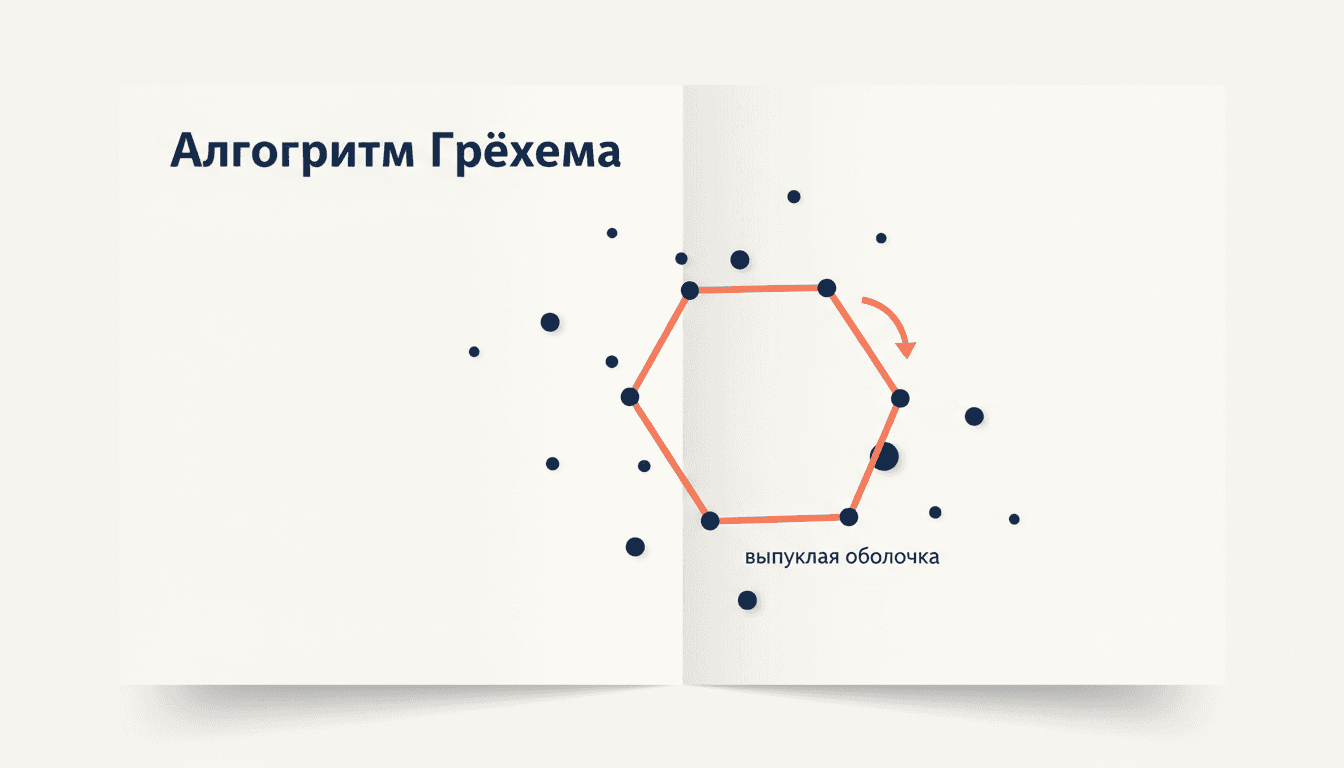 Алгоритм Грэхема: строим выпуклую оболочку точек