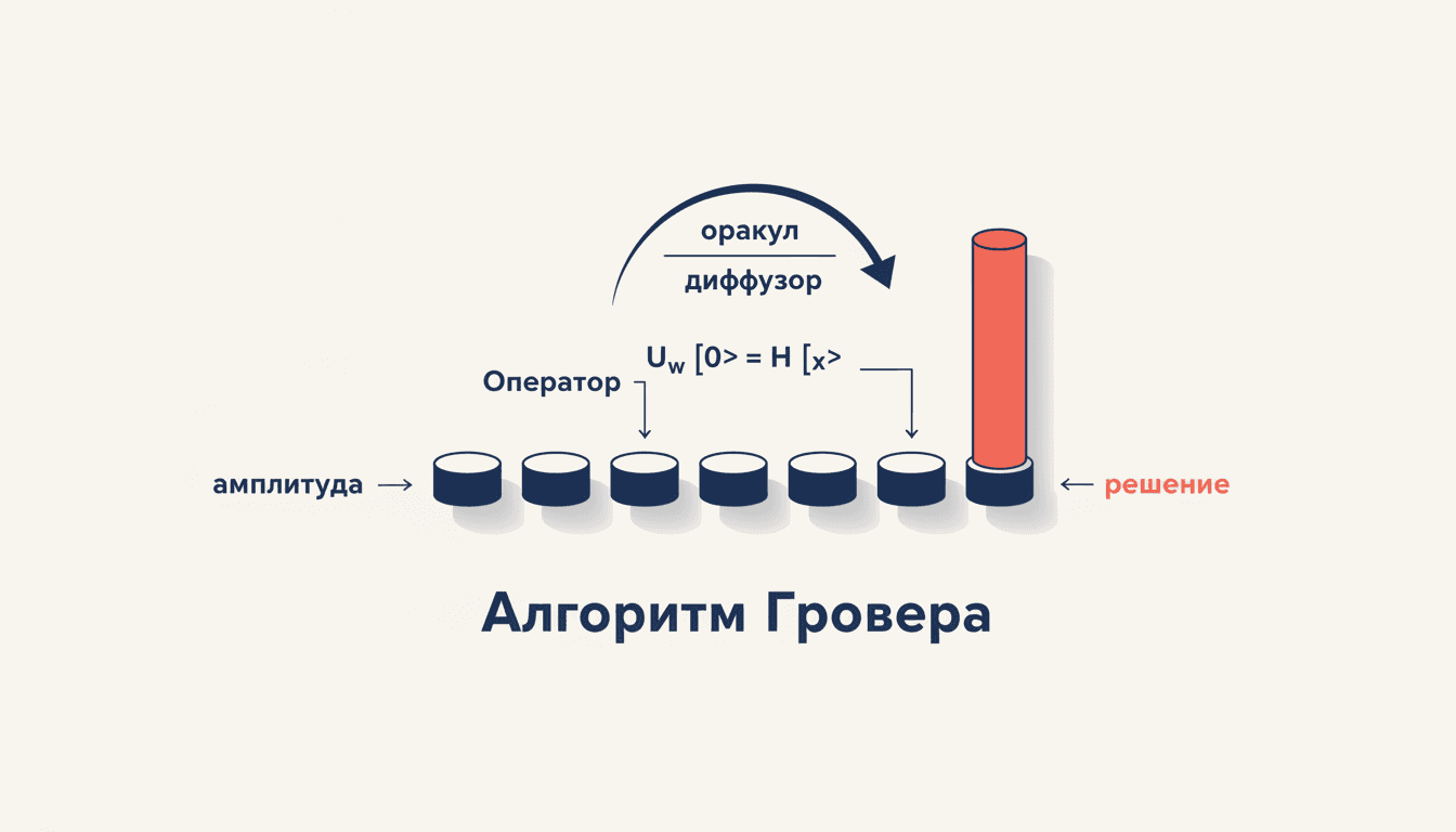 Алгоритм Гровера: как квантовый поиск ускоряет перебор