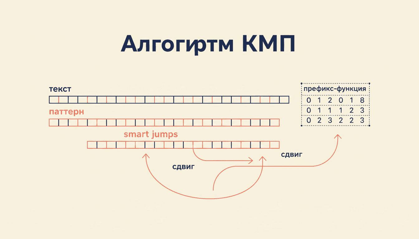Алгоритм Кнута-Морриса-Пратта: поиск подстроки за O(n+m)