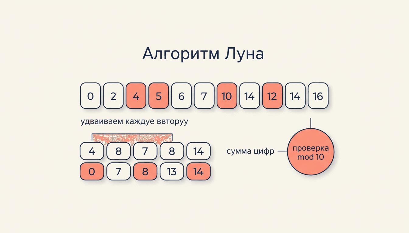Алгоритм Луна: как проверить номер карты по модулю 10