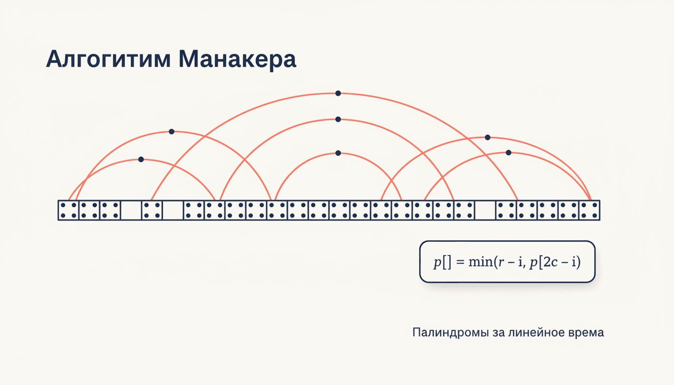 Алгоритм Манакера: поиск всех палиндромов за O(n)