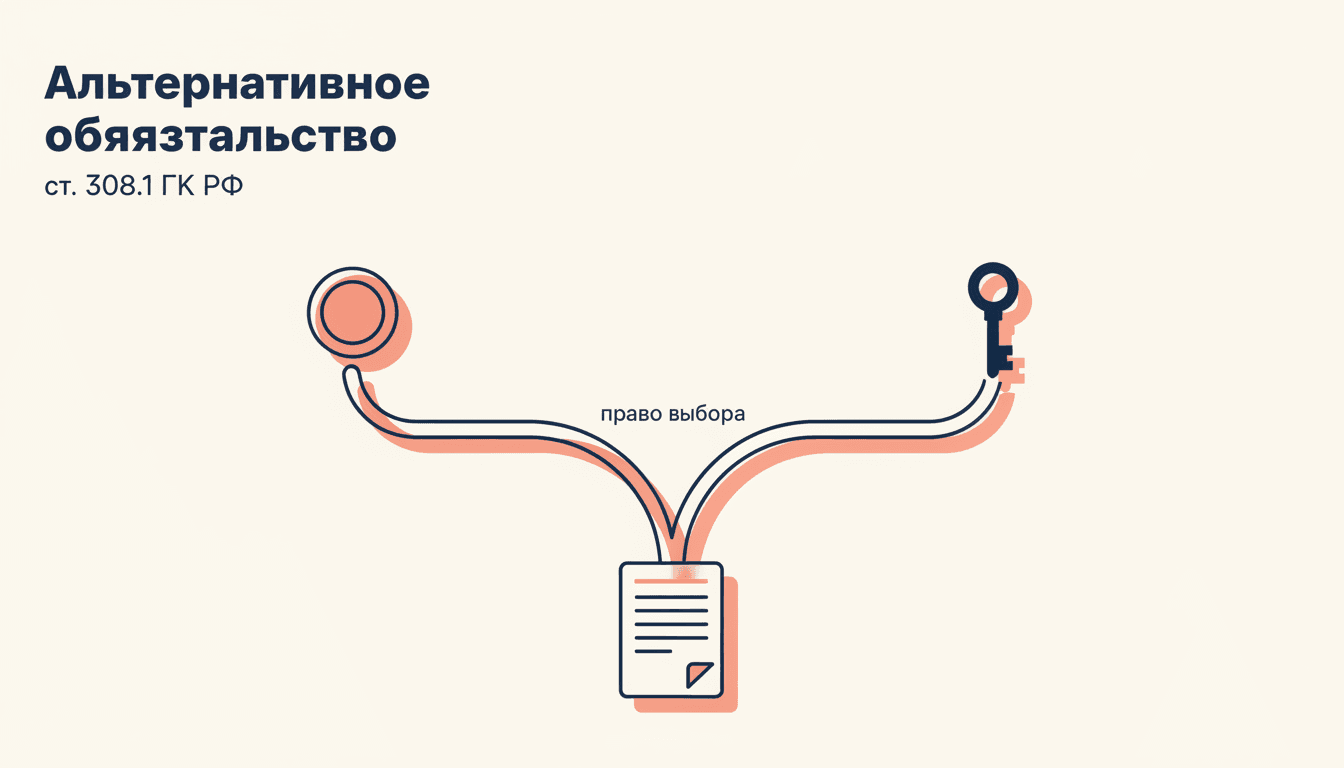 Альтернативное обязательство: право выбора по ГК РФ
