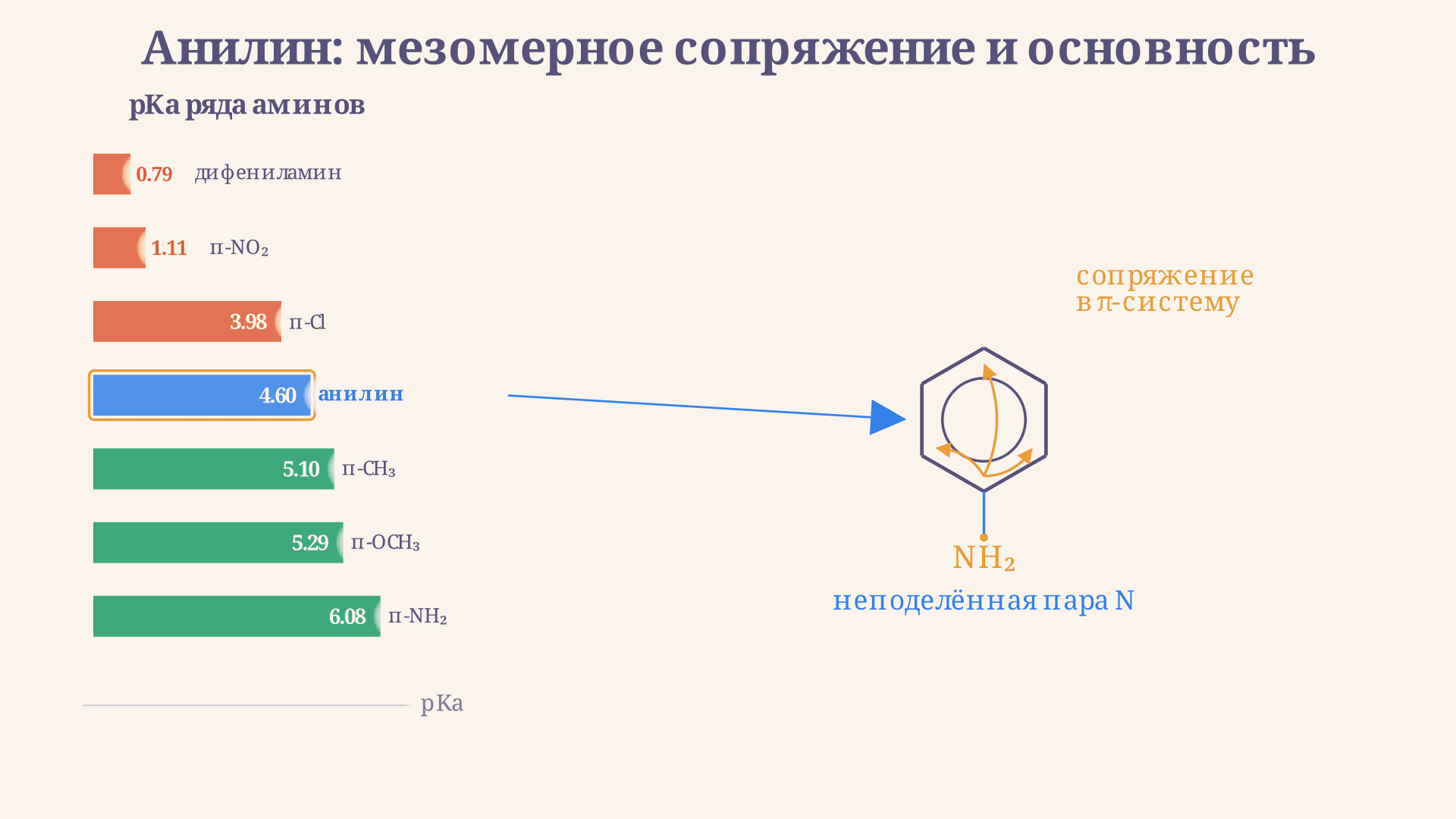 Ароматические амины: свойства анилина и его реакции