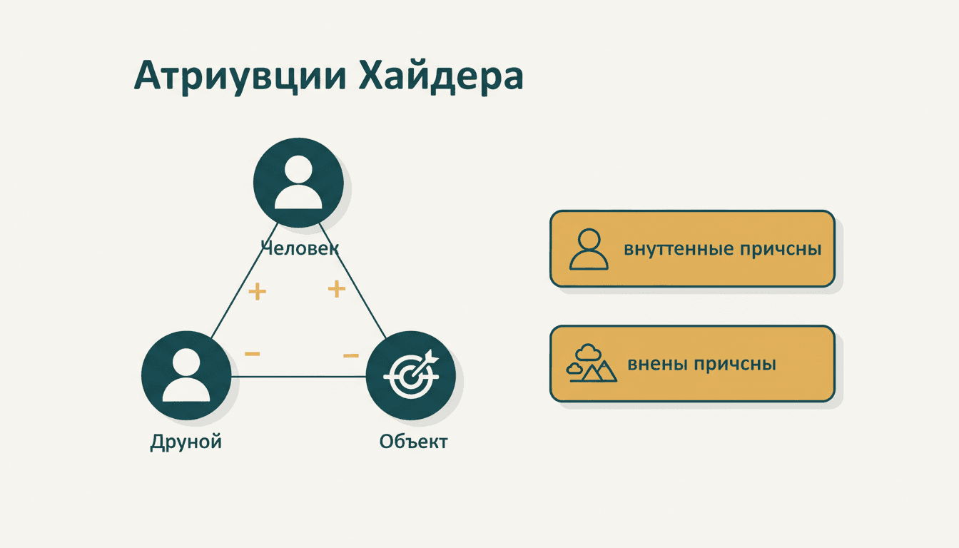 Атрибуция Хайдера: как мы объясняем чужое поведение