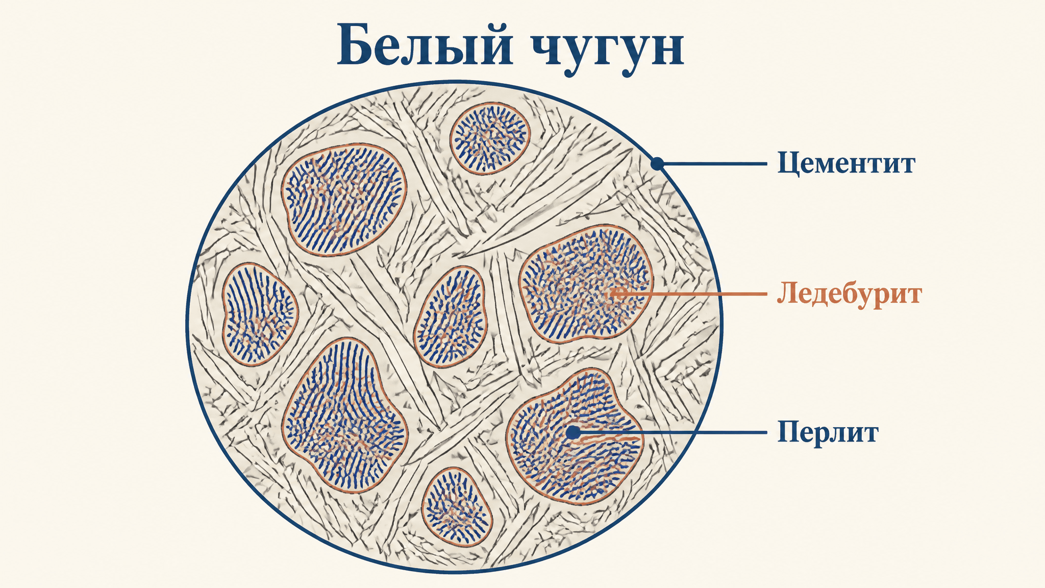 Белый чугун: строение, структура и свойства