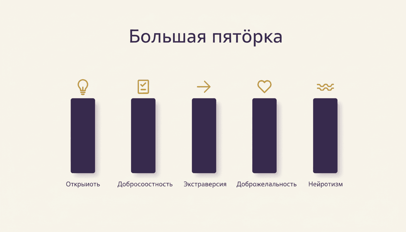 Большая пятёрка личностных черт: что измеряет модель OCEAN