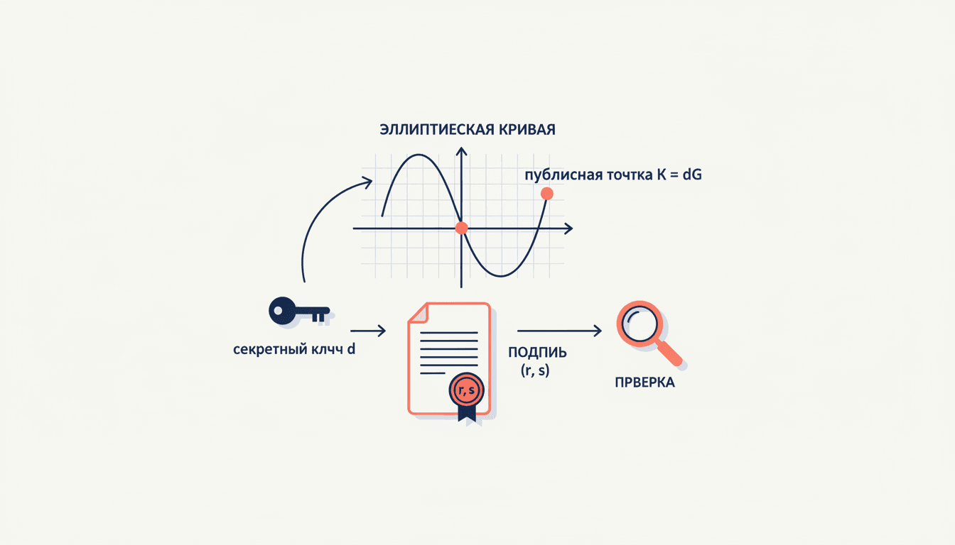 Цифровая подпись ECDSA: как устроена и как проверяется
