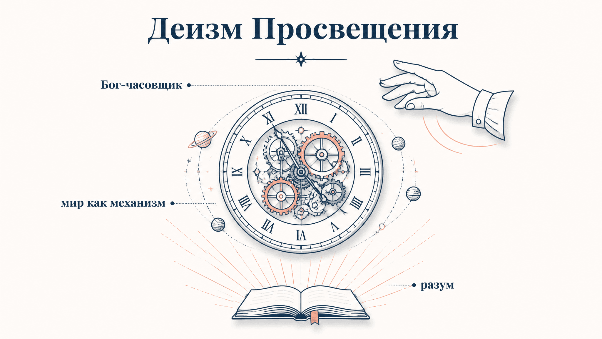 Деизм эпохи Просвещения: Бог-часовщик и религия разума