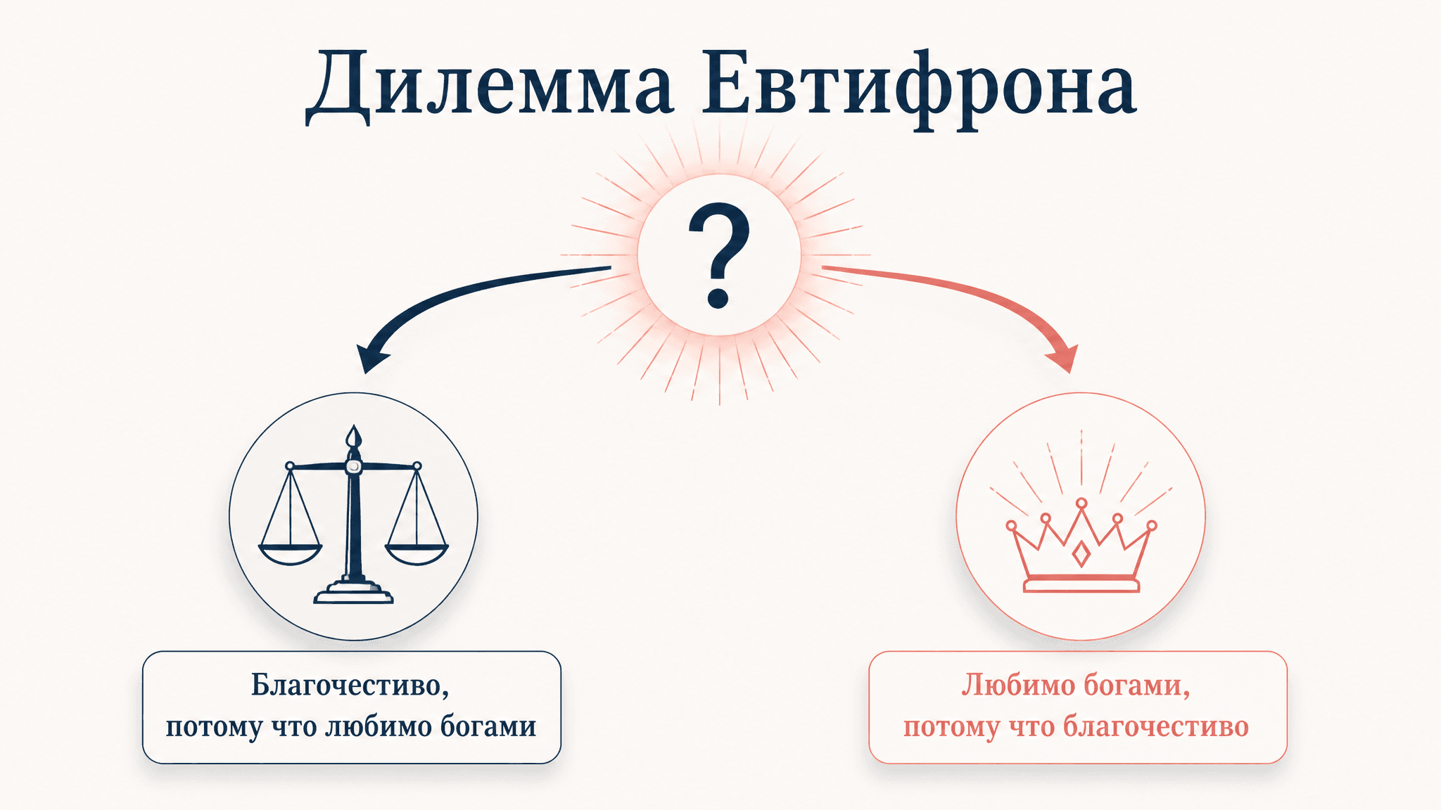 Дилемма Евтифрона: разбор аргумента и его смысл