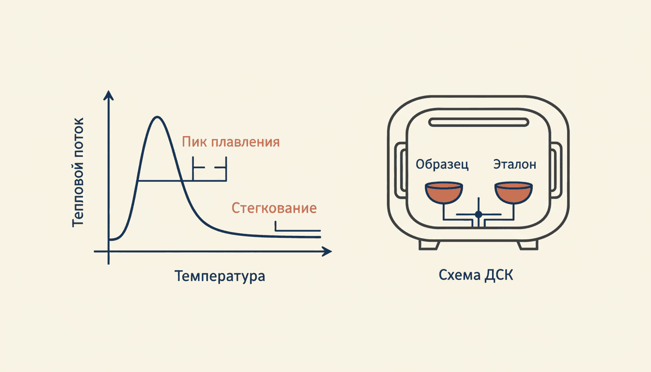 ДСК: как читать термограмму и считать энтальпию