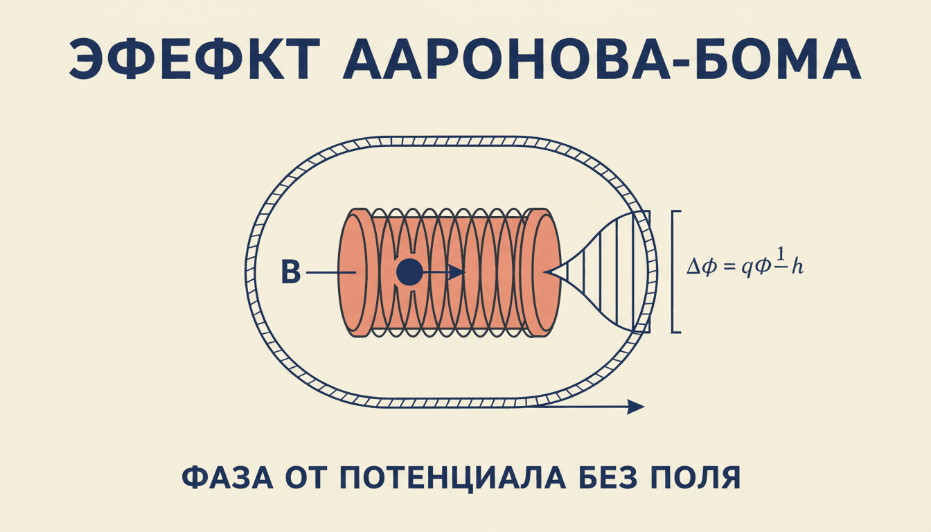 Эффект Ааронова-Бома: фаза без магнитного поля