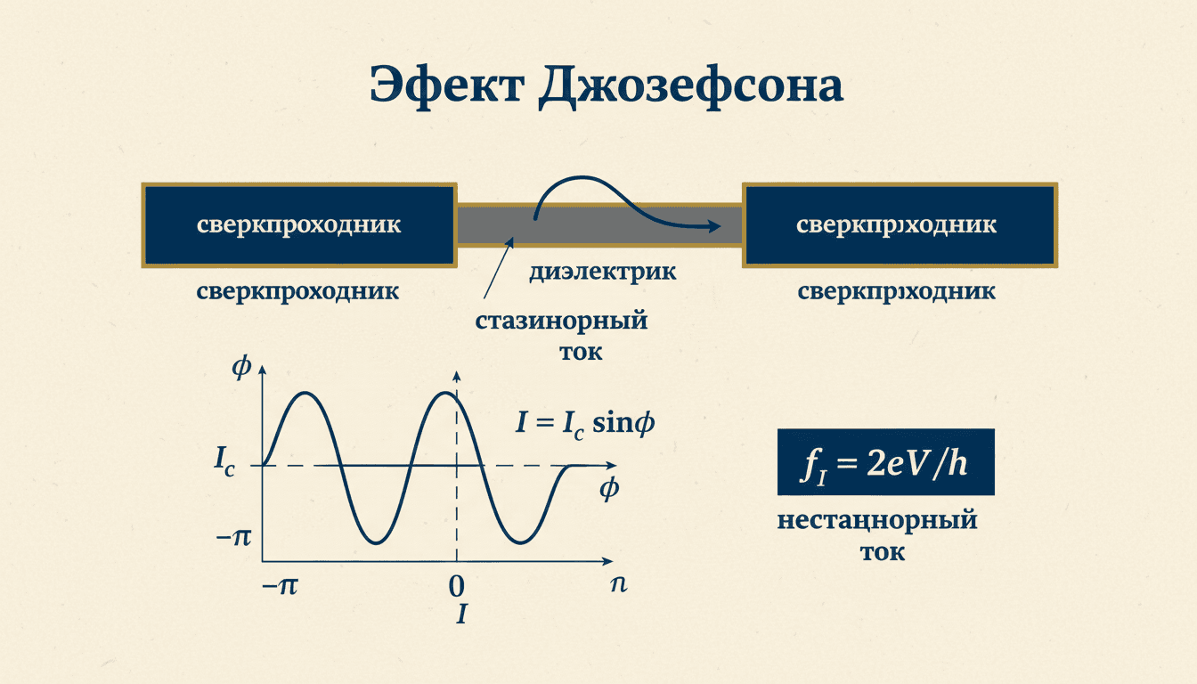 Эффект Джозефсона: туннельный сверхпроводящий ток