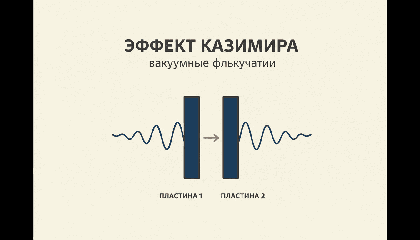 Эффект Казимира: вакуум притягивает пластины