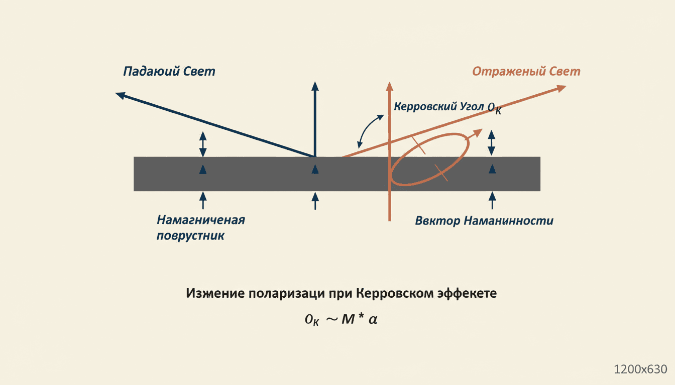 Магнитооптический эффект Керра (MOKE): суть и геометрии
