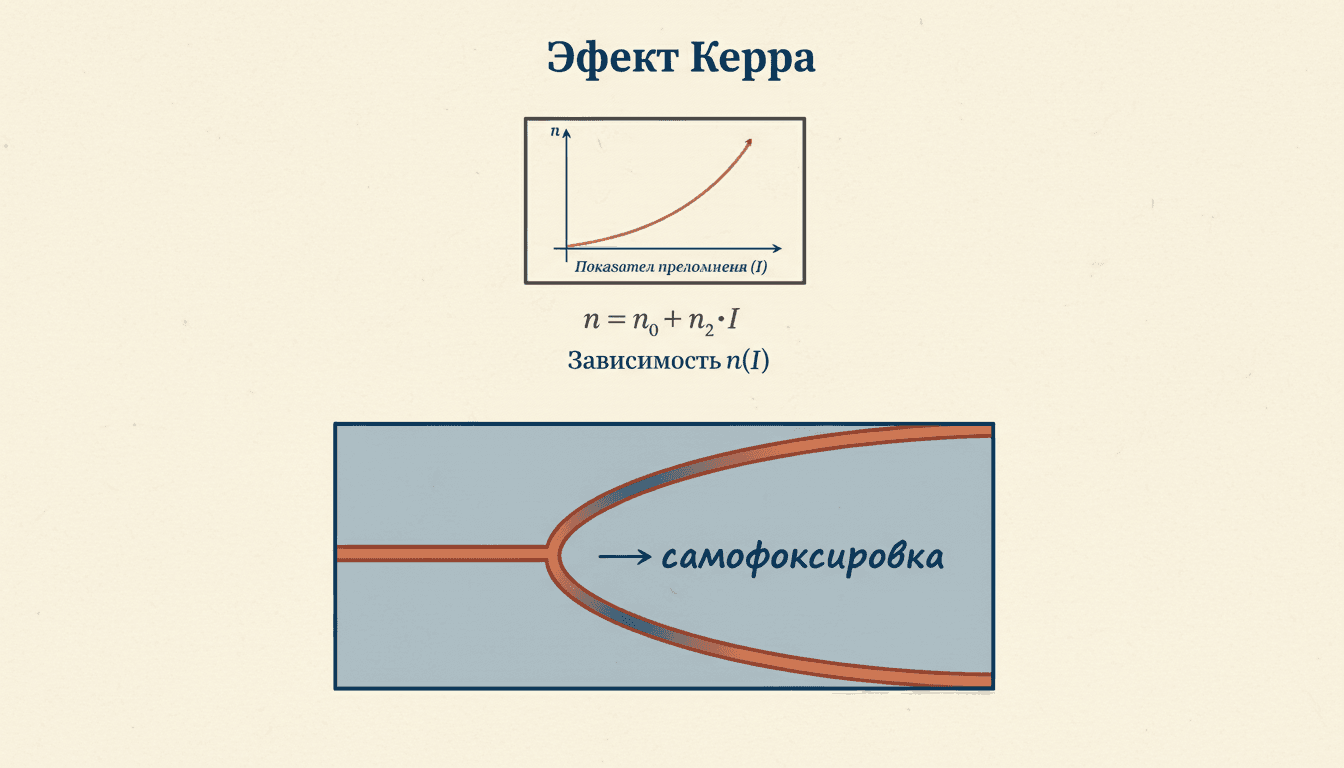 Оптический эффект Керра: нелинейный показатель преломления