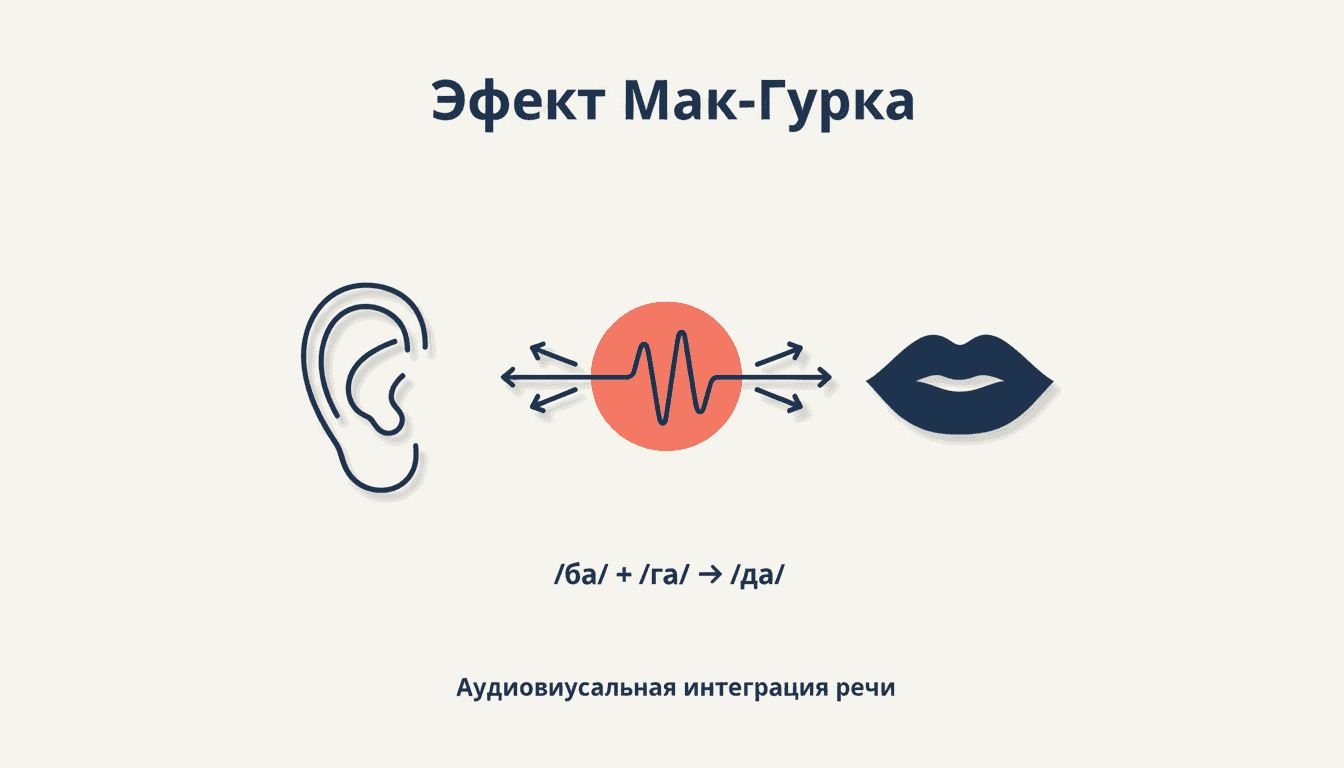 Эффект Мак-Гурка: как зрение перестраивает то, что мы слышим