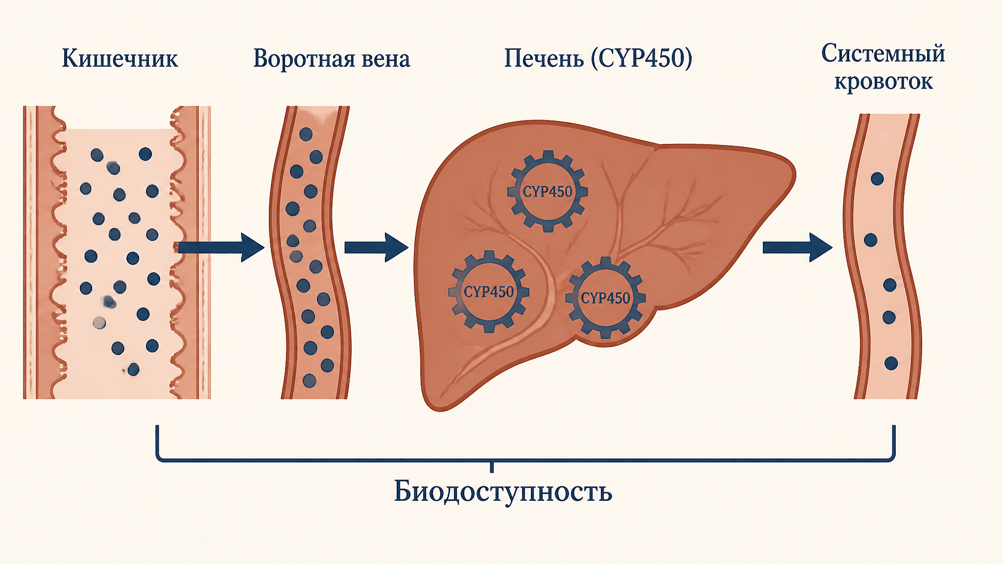 Эффект первого прохождения через печень: механизм и значение