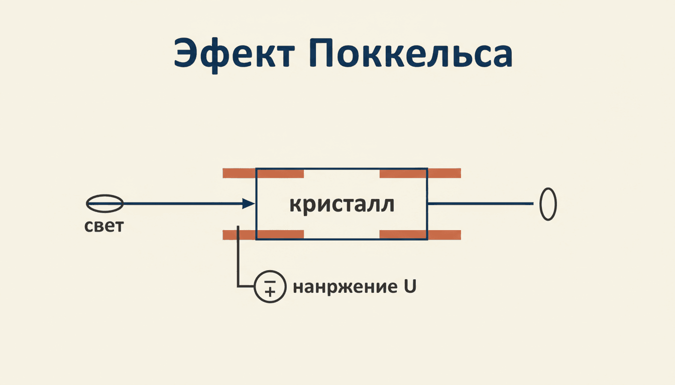 Эффект Поккельса: линейная электрооптическая модуляция света