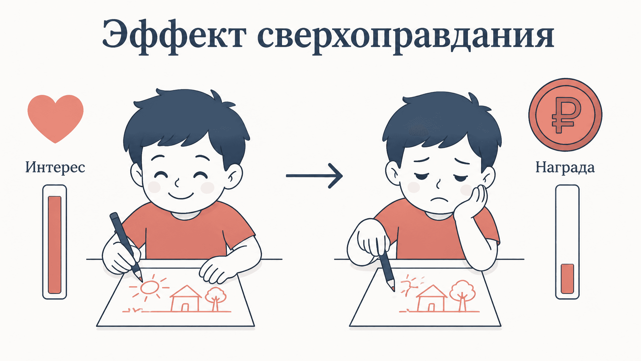 Эффект сверхоправдания: когда награда убивает интерес