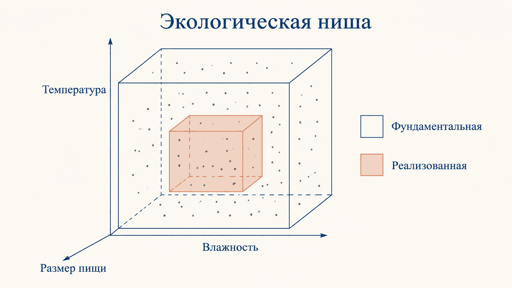 Экологическая ниша Хатчинсона: n-мерный гиперобъём