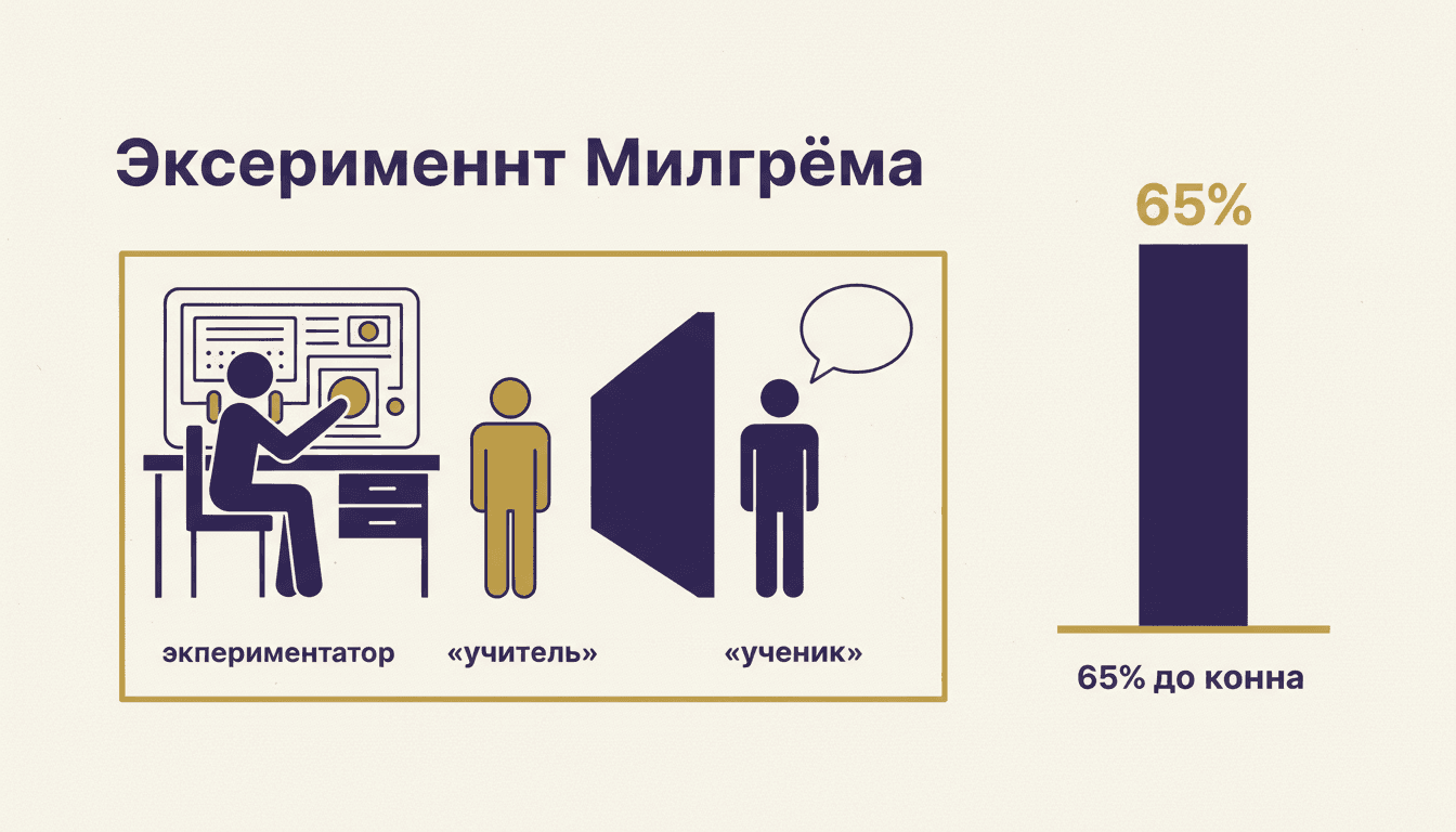 Эксперимент Милгрэма: подчинение авторитету и его пределы
