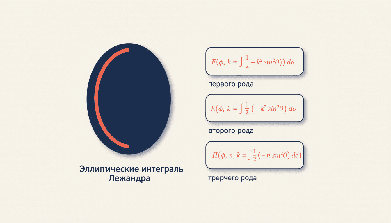 Эллиптические интегралы Лежандра: три канонические формы