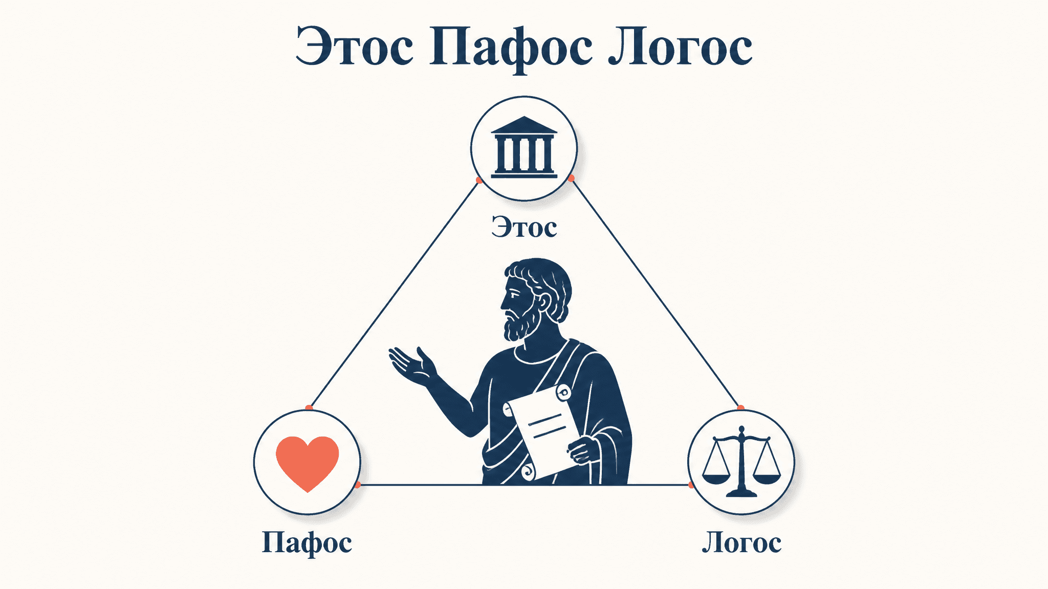 Этос, пафос, логос Аристотеля: три опоры убеждения