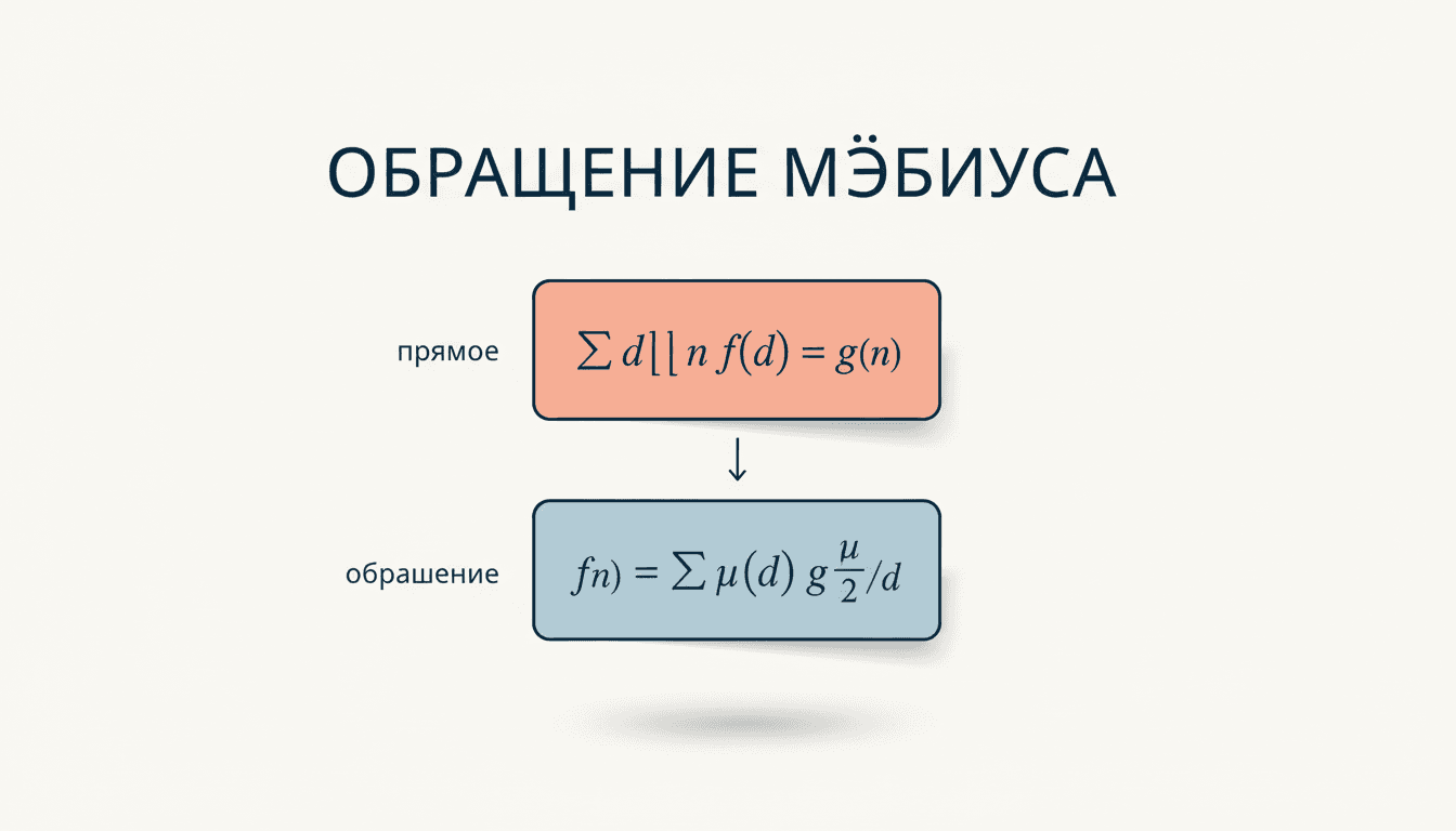 Формула обращения Мёбиуса: вывод и применения
