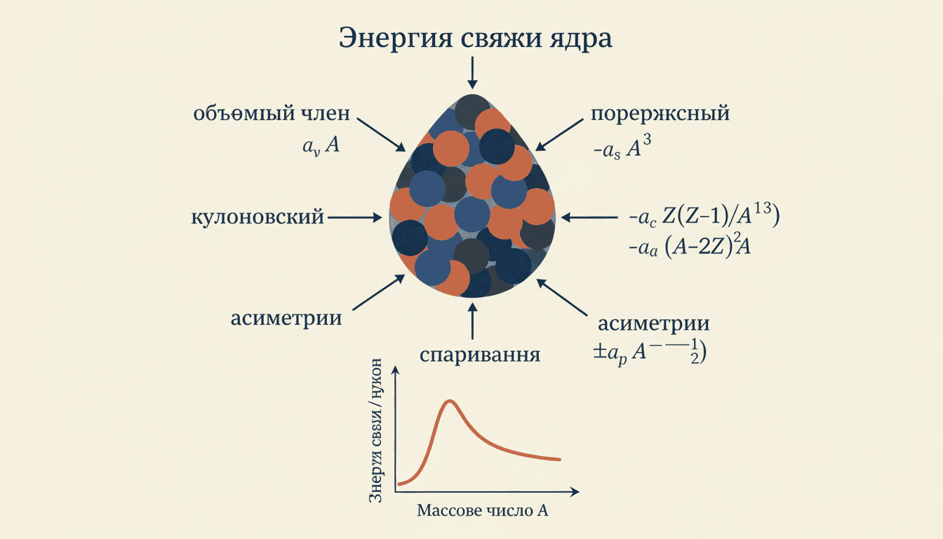 Формула Вайцзеккера для энергии связи: разбор