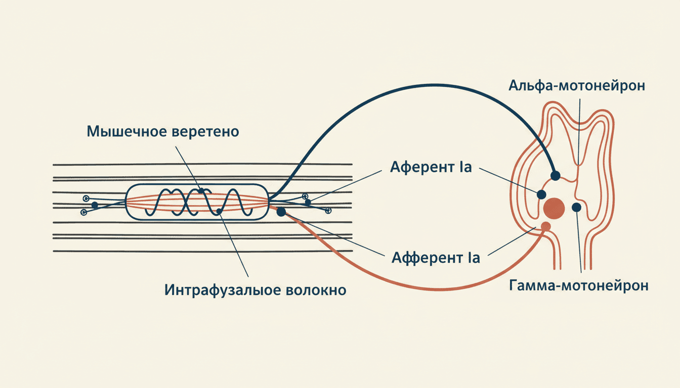 Гамма-мотонейроны и мышечное веретено: как работает рефлекс