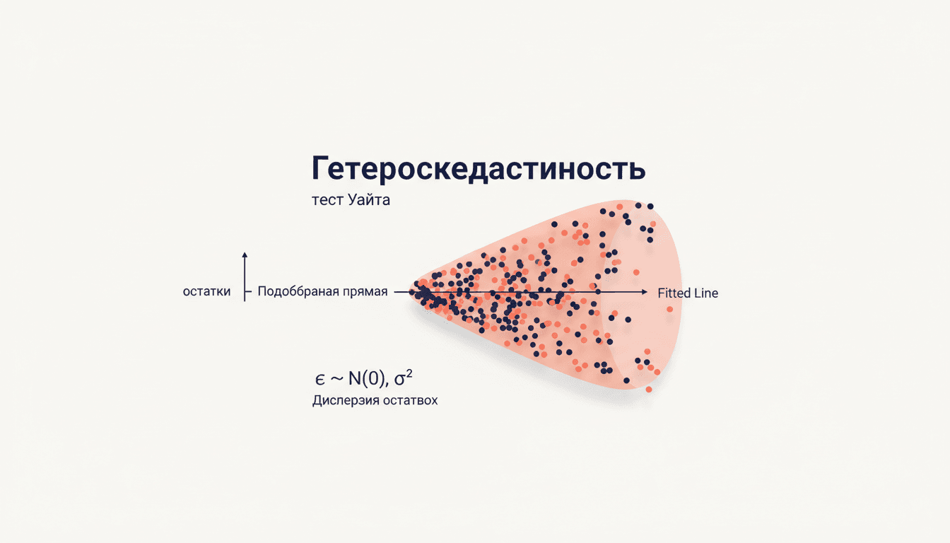 Гетероскедастичность тест Уайта: проверка дисперсии