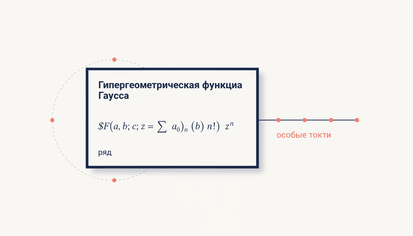 Гипергеометрическая функция Гаусса: ряд и уравнение
