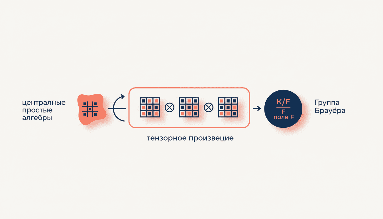 Группа Брауэра: центральные простые алгебры