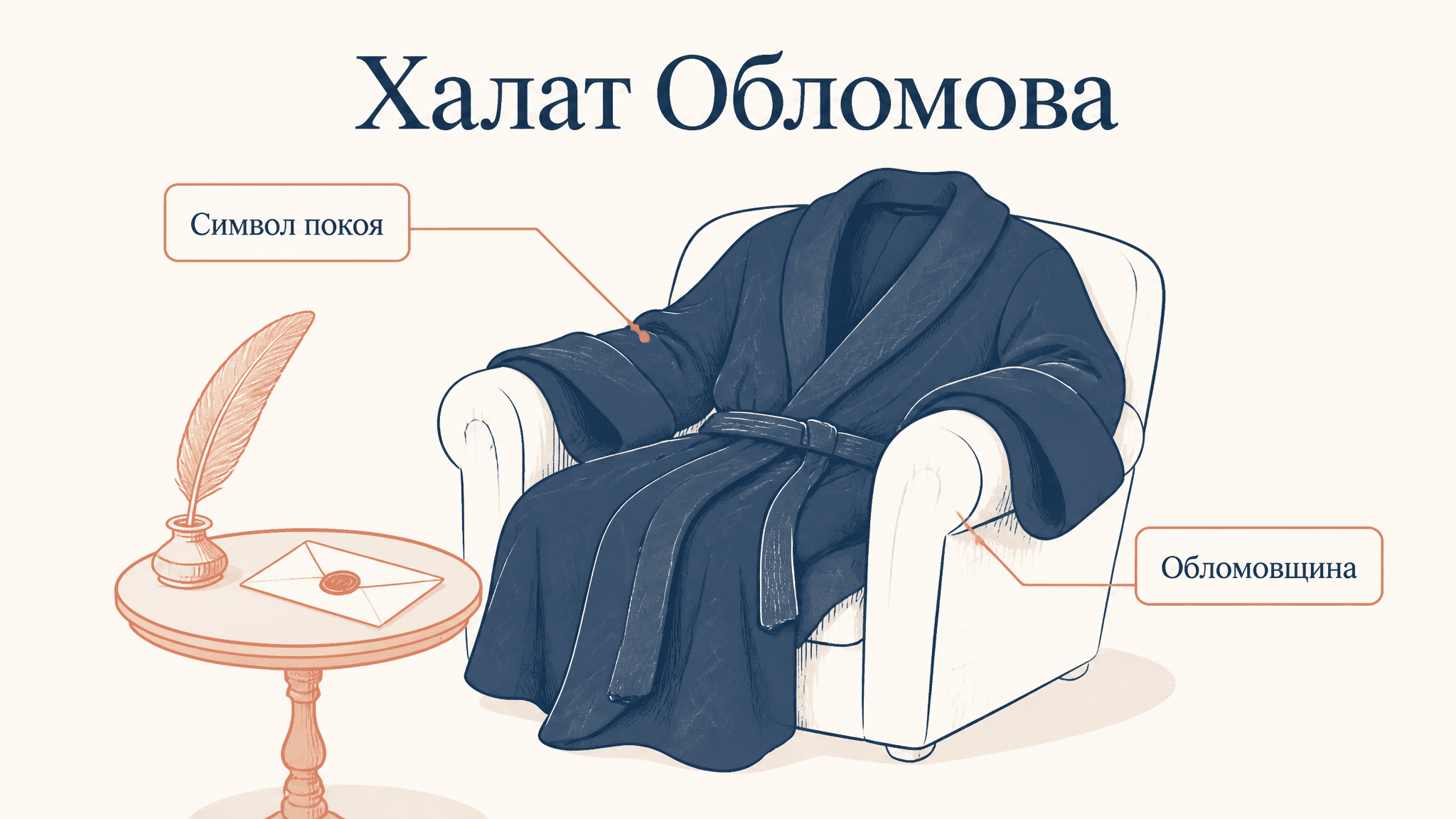 Халат Обломова как символ: значение детали у Гончарова