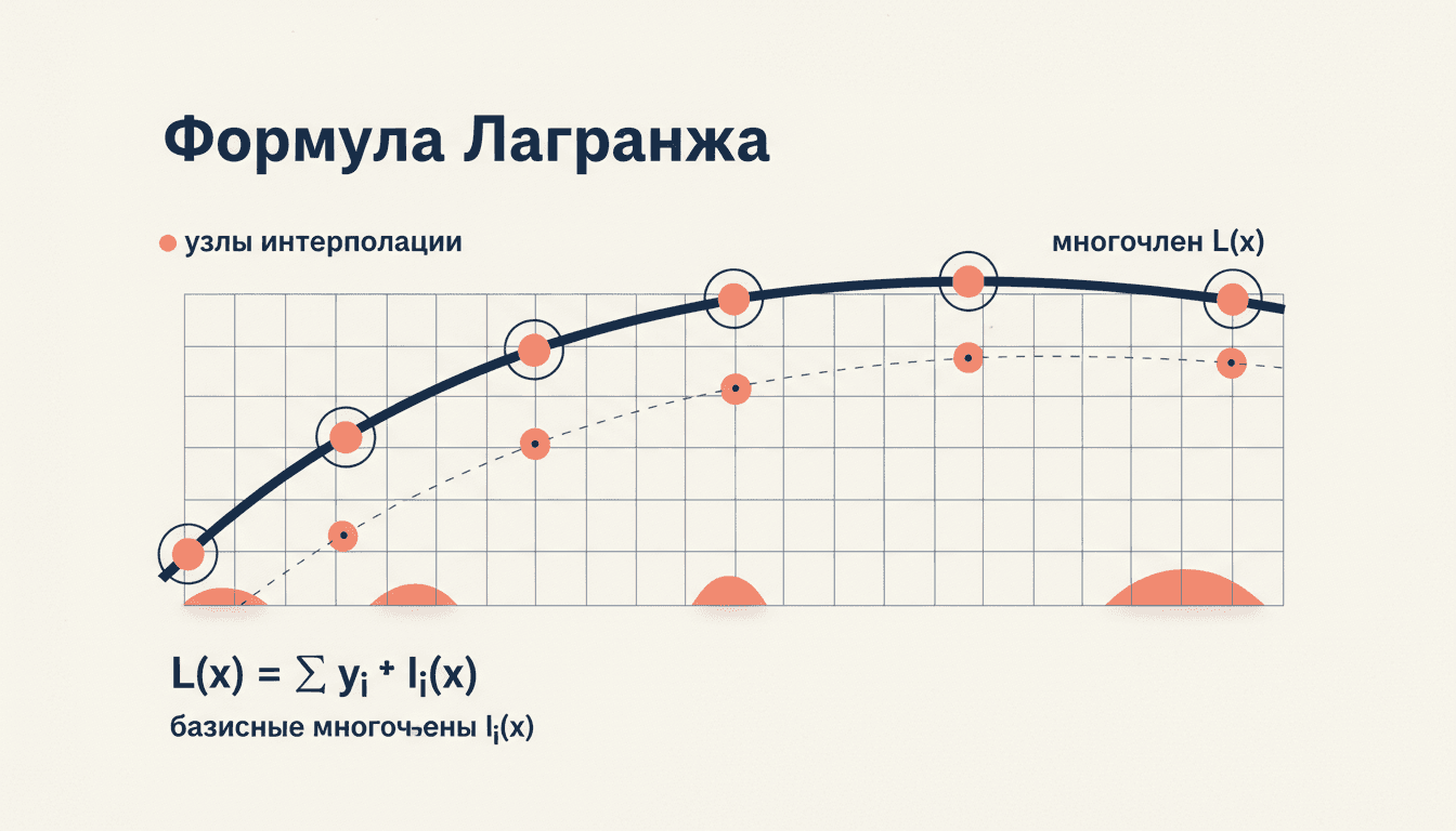 Интерполяционная формула Лагранжа: узлы и базисные полиномы