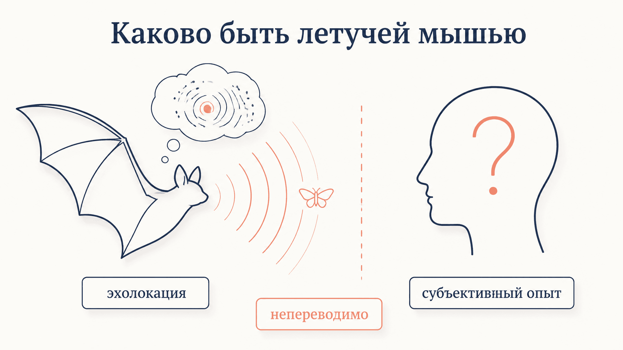 Каково быть летучей мышью: аргумент Нагеля