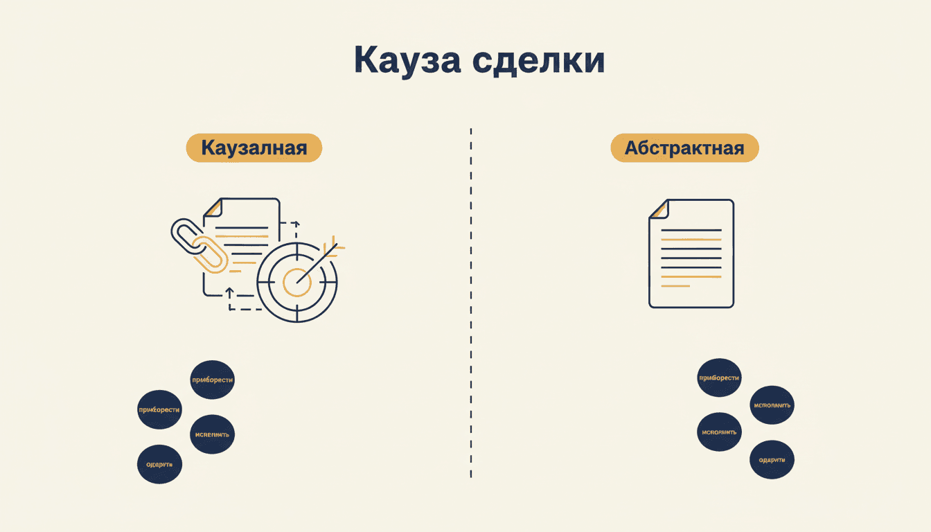 Кауза сделки: правовая цель, виды и недействительность