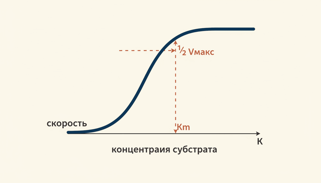 Кинетика Михаэлиса-Ментен: как фермент разгоняет реакцию