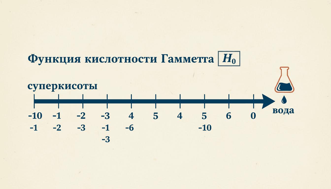 Функция кислотности Гаммета: что измеряет и как считать