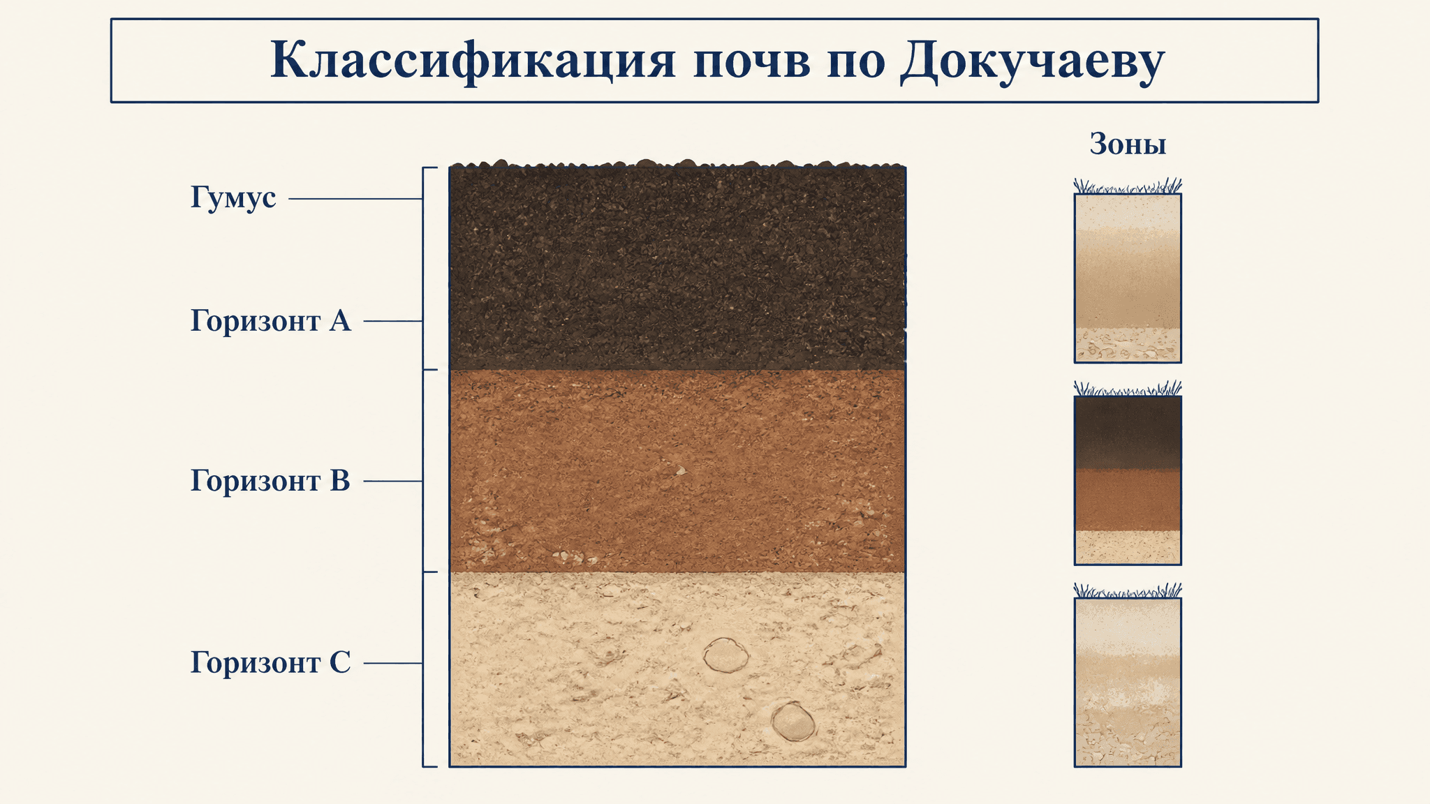 Классификация почв по Докучаеву: генетический принцип
