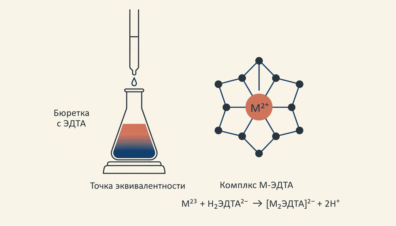 Комплексонометрическое титрование ЭДТА: метод и расчёты