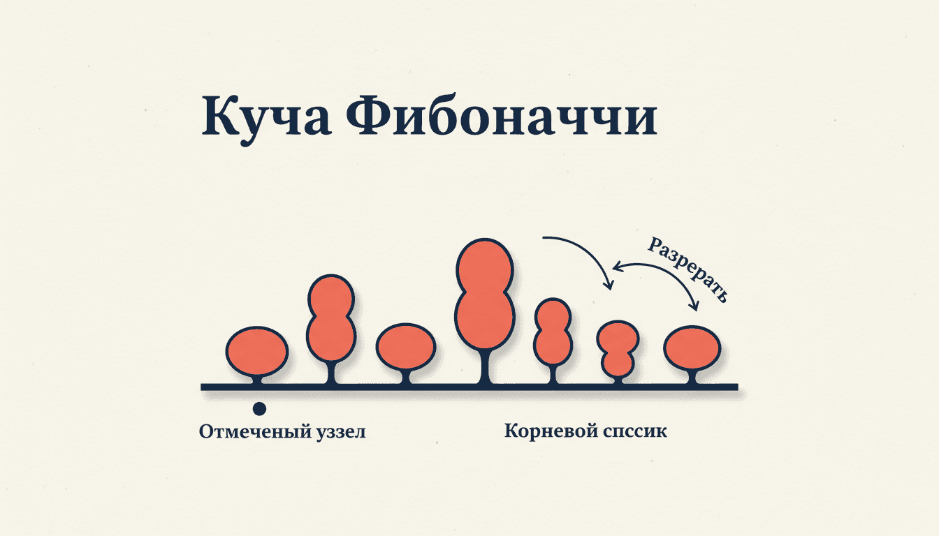 Куча Фибоначчи: ленивая структура и амортизация