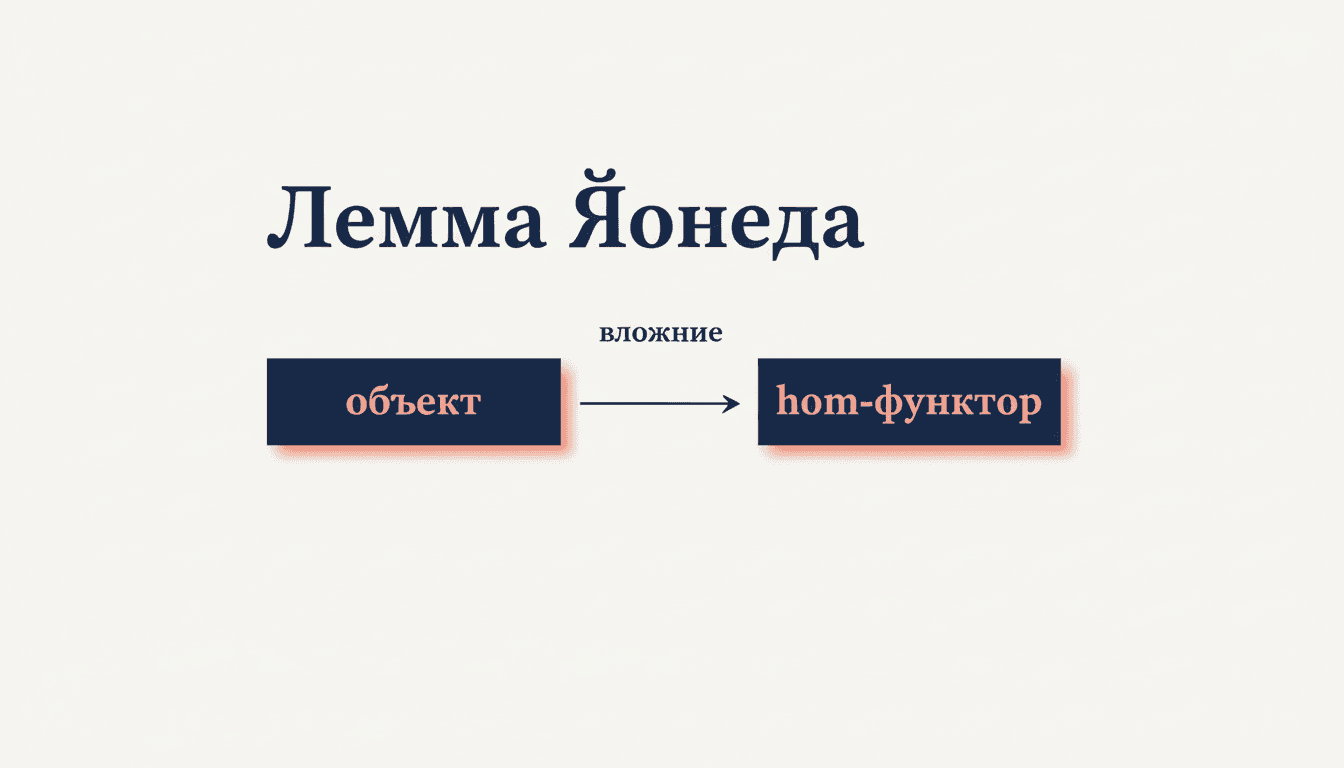 Лемма Йонеды: формулировка, доказательство, вложение
