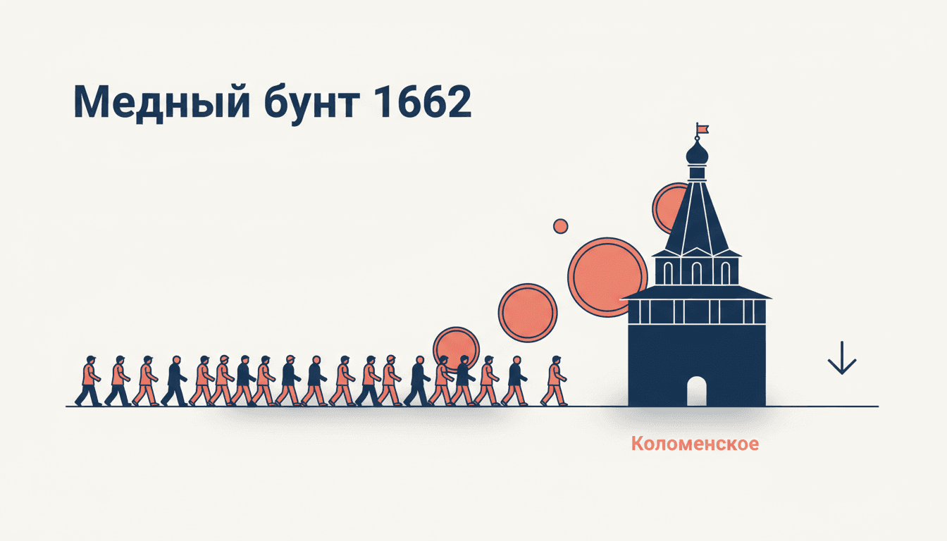Медный бунт 1662: ход события по часам