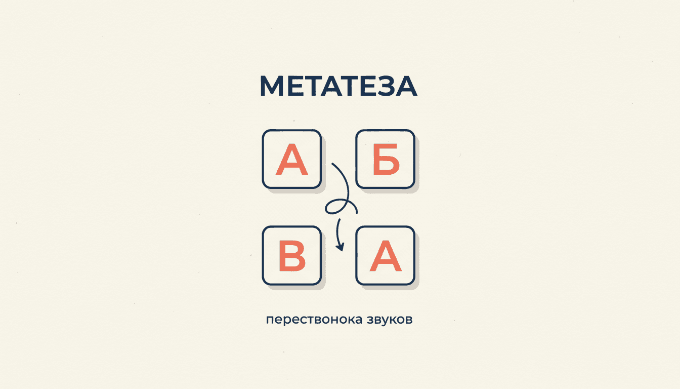 Метатеза в фонетике: перестановка звуков и её примеры