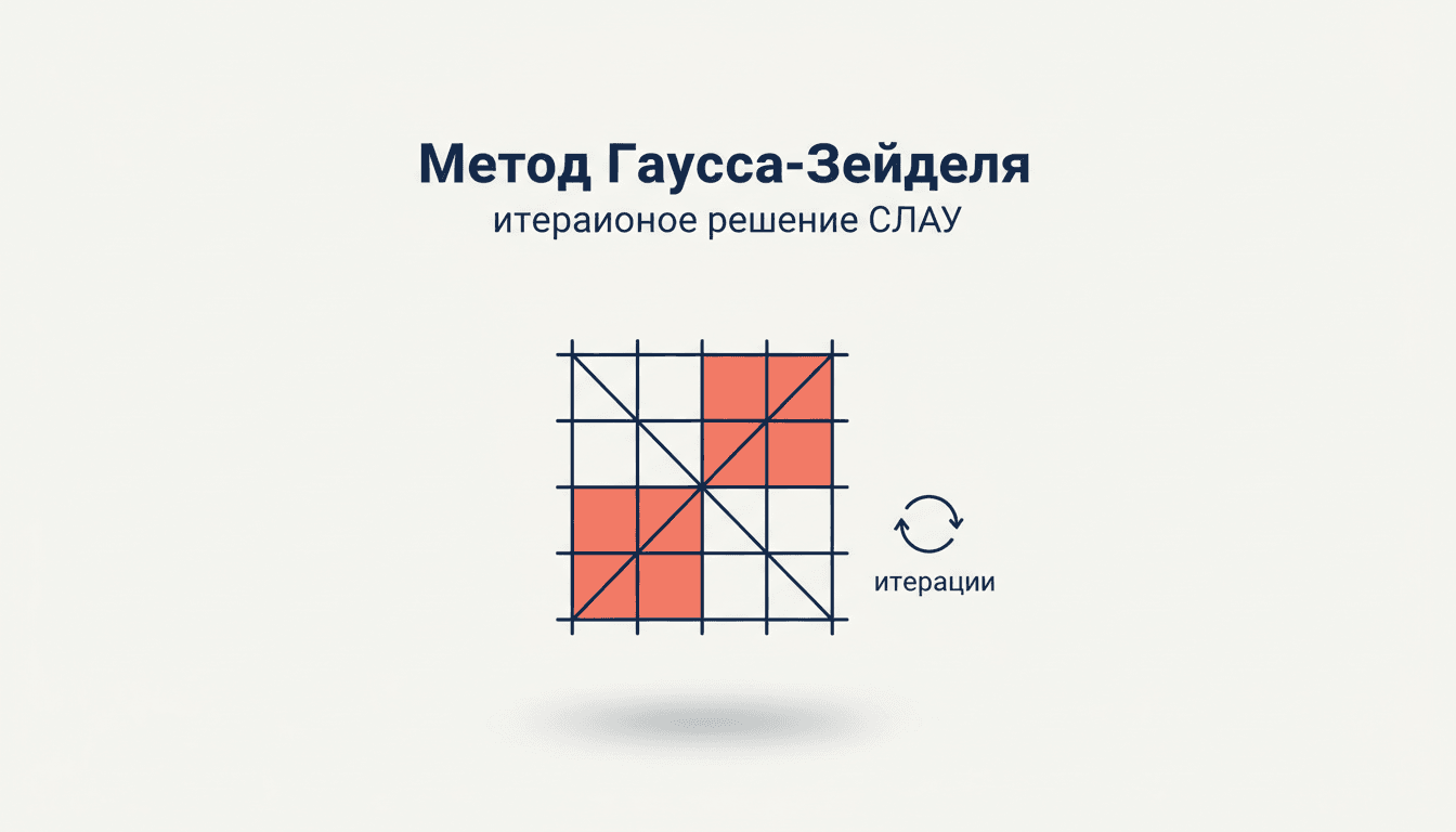 Метод Гаусса-Зейделя СЛАУ: формулы и сходимость