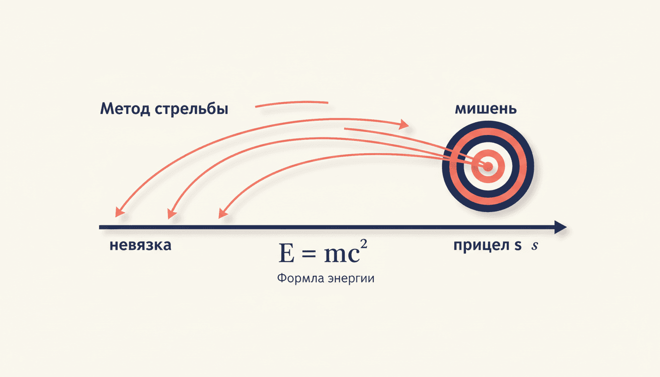 Метод стрельбы для краевой задачи: алгоритм и пример